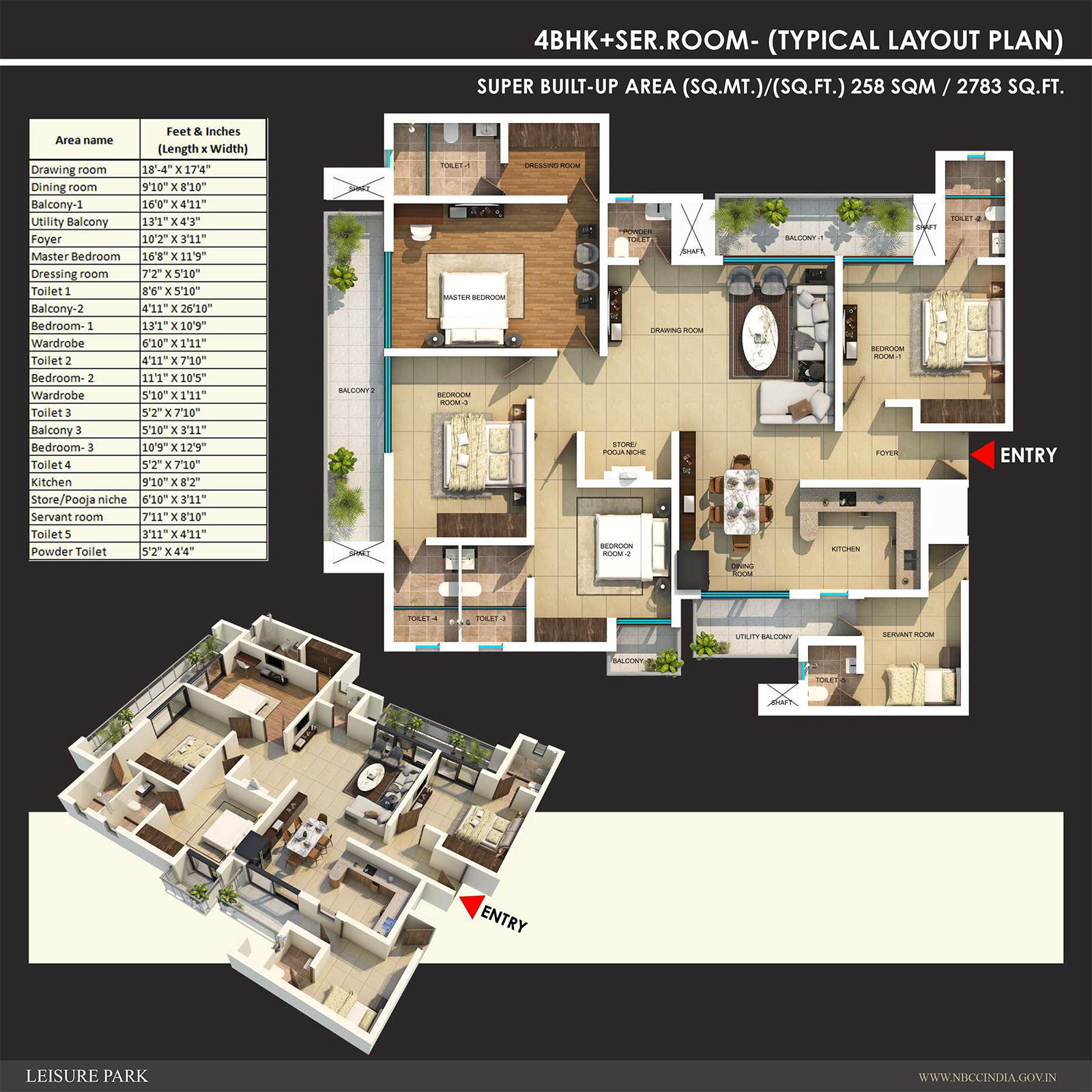 Studio layout B floor plan